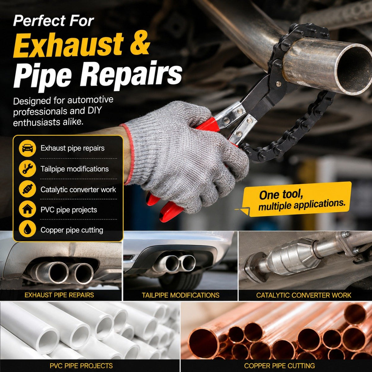 🔥Cut Exhaust Pipes Faster & Cleaner ⚡