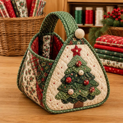 🔥Christmas Character Quilted Carry Basket ⭐🎉