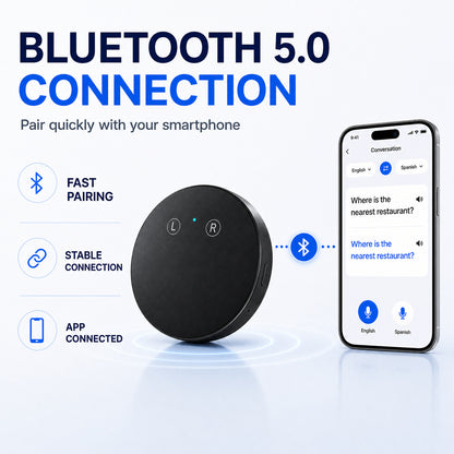 ✨AI Language Translator Device – Real-Time Two-Way Voice Translator