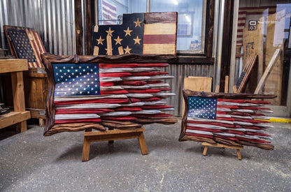 🔥Father’s Day 49% OFF - 🇺🇸 Battle Worn Wooden Flag | Handcrafted Patriotic Wall Art by Veteran