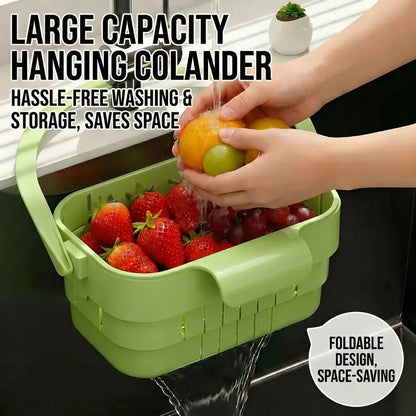 🎖️2 -PACK Foldable Hanging Kitchen Sink Drain Basket