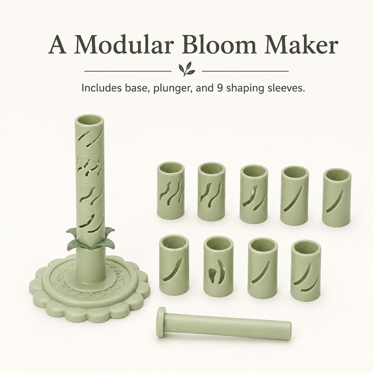 🔥Modular Clay Bloom Maker with 9 Shaping Sleeves