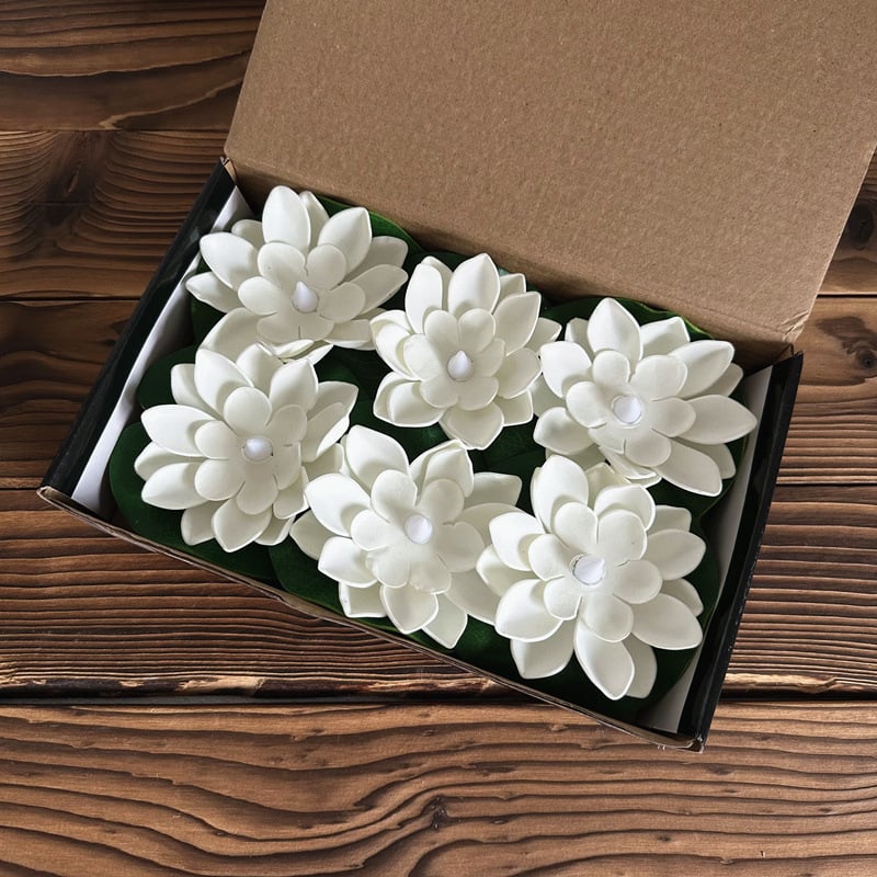 🔥Water Floating Lotus Flower Led Candle(6 of pack)