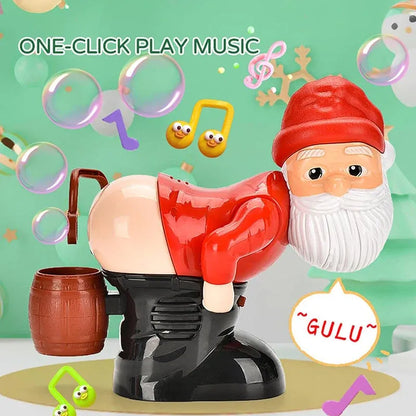 🔥🎅 Funny Santa Bubble Machine | Bubbles, Music & Flashing Lights for Holiday Fun 🫧