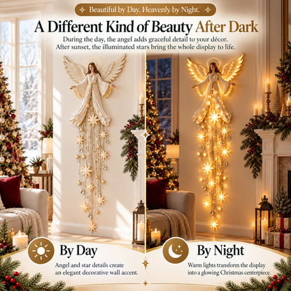 🔥Last Day 49% OFF✨ Angel Blessing Starfall Wall Light™ – Heavenly Christmas Wall Decor