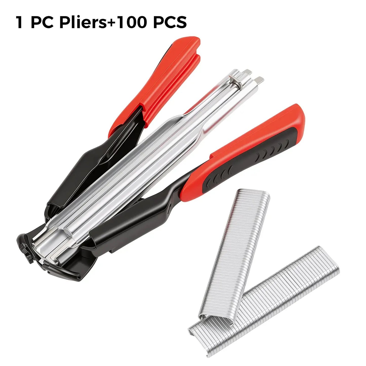 ✨Spring-Loaded Hog Ring Pliers Kit with 500 C-Clips