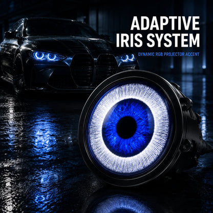 🔥👁️Animated Demon Eye LED Projector Headlight Kit
