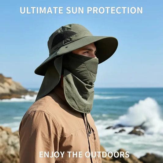 ✨ قبعة صياد للحماية من الشمس 360 درجة 🧢