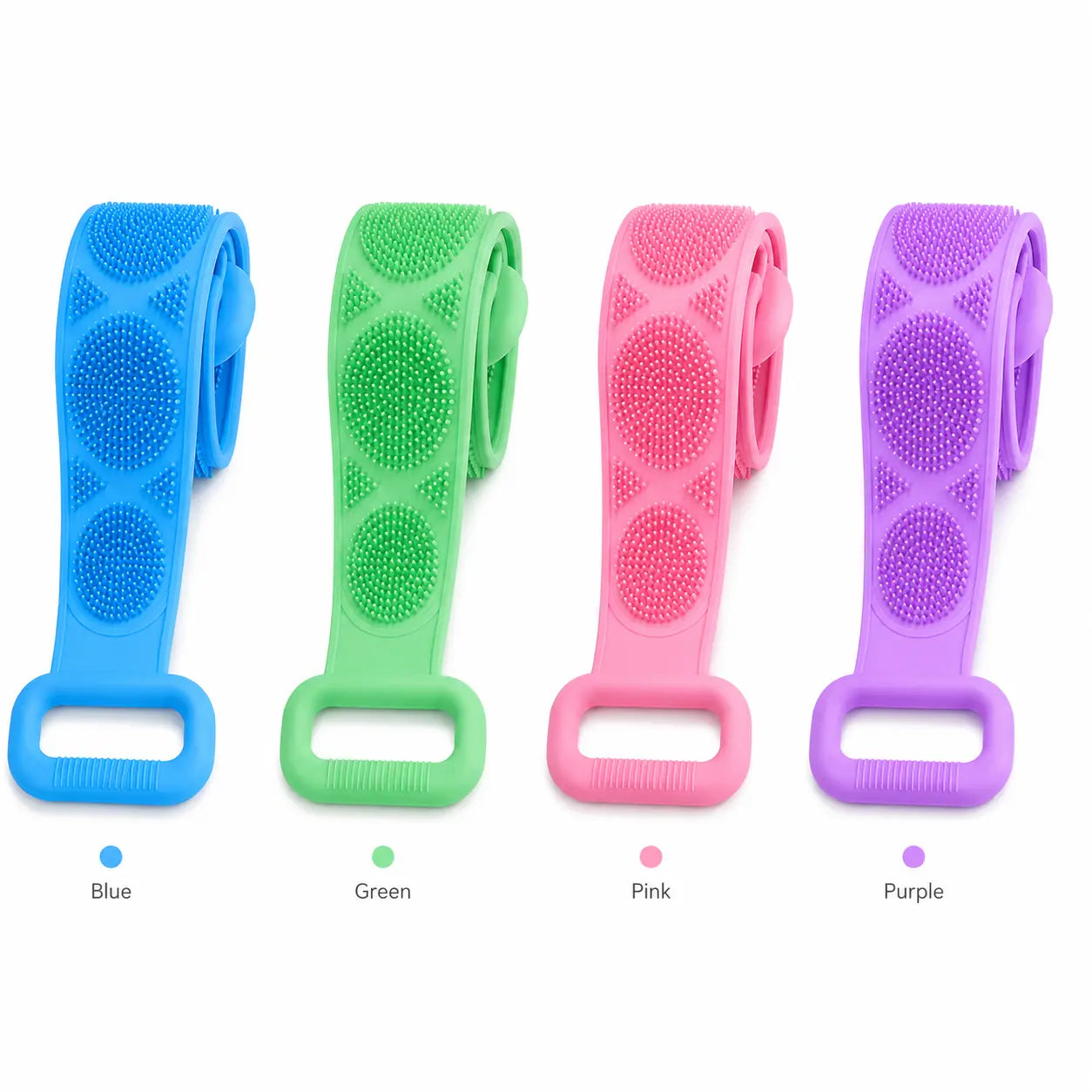 🔥Silicone Bath Brush, Double-Sided Back Scrubber for Body Cleansing & Exfoliating