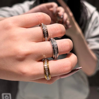 🔥Today Only 49% Off - Sparkling Spinning Ring, Relieves Anxiety, Symbolizes Vows & Luck, Waterproof & Fade-Resistant