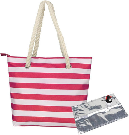 🔥Wine Tote Bag, Leakproof Insulated Purse Carrier with Hidden Spout Compartments