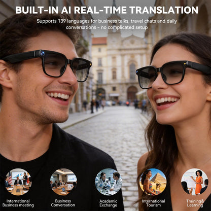 🔥Smart AI Camera Glasses with 8MP Photochromic Lenses