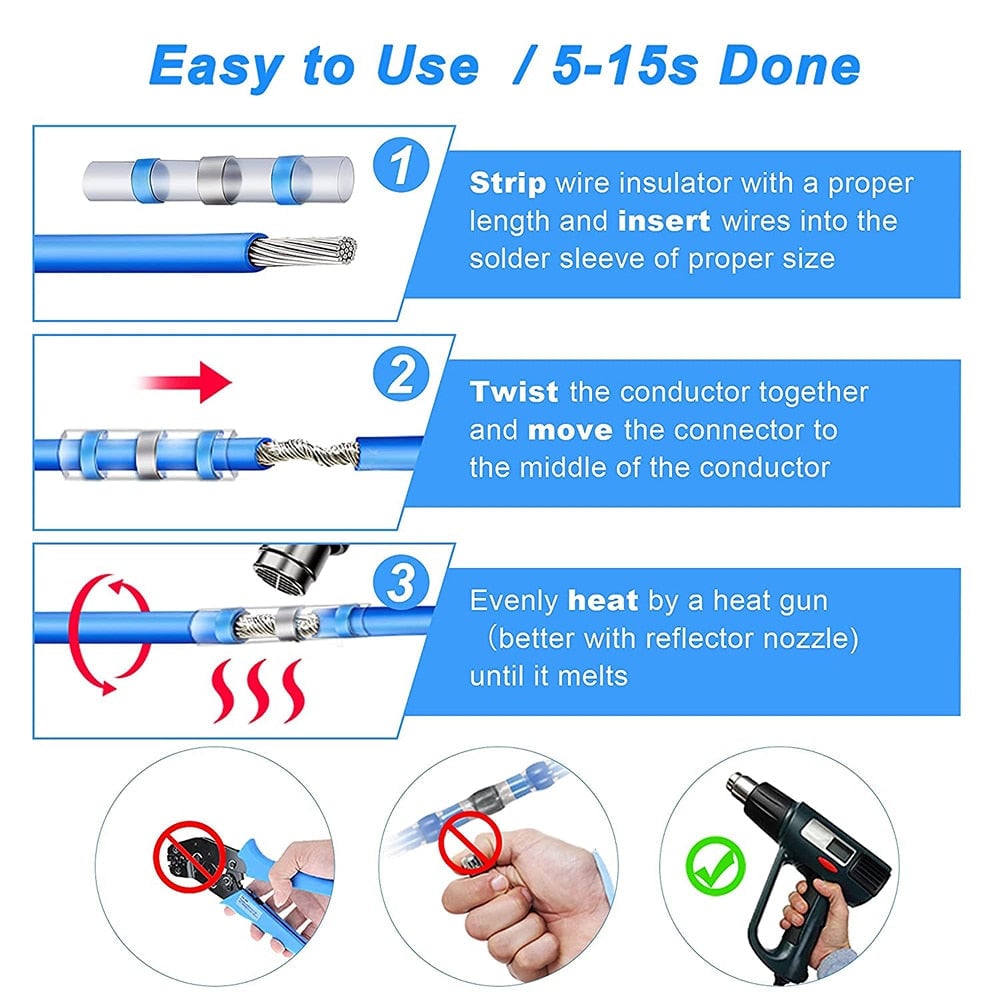 🎖️300PCS Solder Seal Wire Connectors