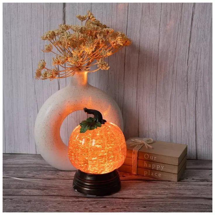 ✨ EARLY HALLOWEEN 49% OFF 🎃Glitter Lighted Pumpkin Snow Globe