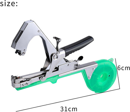 ✨Plant Tying Machine Tool Plant Tying Machine with Green Tape Stem Tie Orchard Manual Stem Tie for Grape Tomato Cucumber Vines