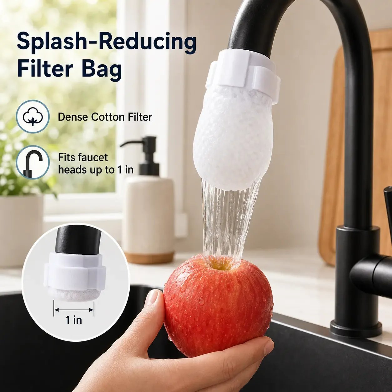 🔥75K+ SOLD!💧 Disposable Cotton Faucet Filter Bags