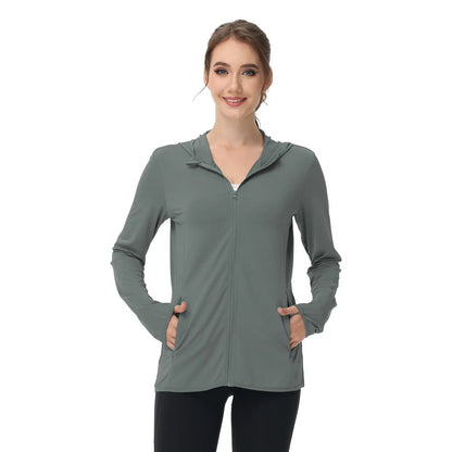 🎖️Women's Lightweight Long-Sleeved Sunscreen Hoodie Jacket