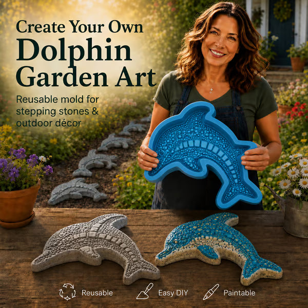 🔥LAST DAY 50% OFF - 🌊 Reusable Ocean Theme Garden Art Mold – Make Your Garden Truly One of a Kind