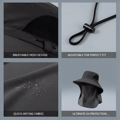✨ قبعة صياد للحماية من الشمس 360 درجة 🧢