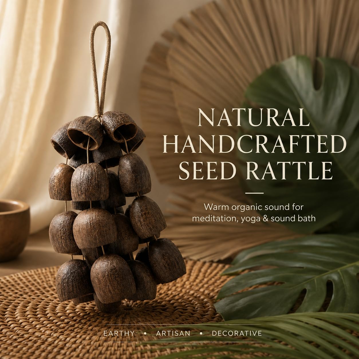 🔥Natural Salin Nutshells Sound Healing