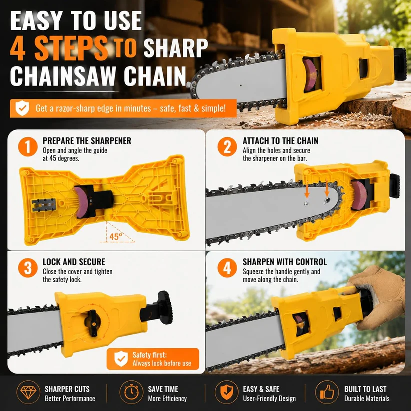 ✨Limited Time 49% Off✨Portable Teeth Chainsaw Sharpener