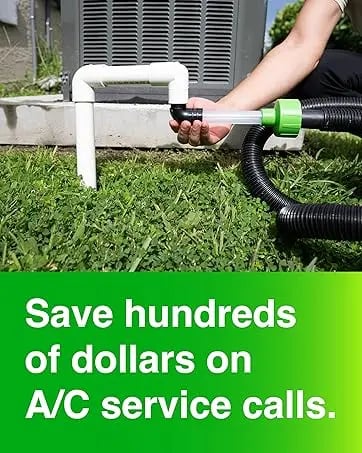 ✨AC Drain Line Cleaner Adapter Evacuates & Unclog AC Drain Line