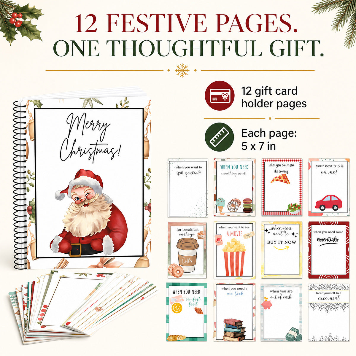 ✨Christmas Gift Card Book