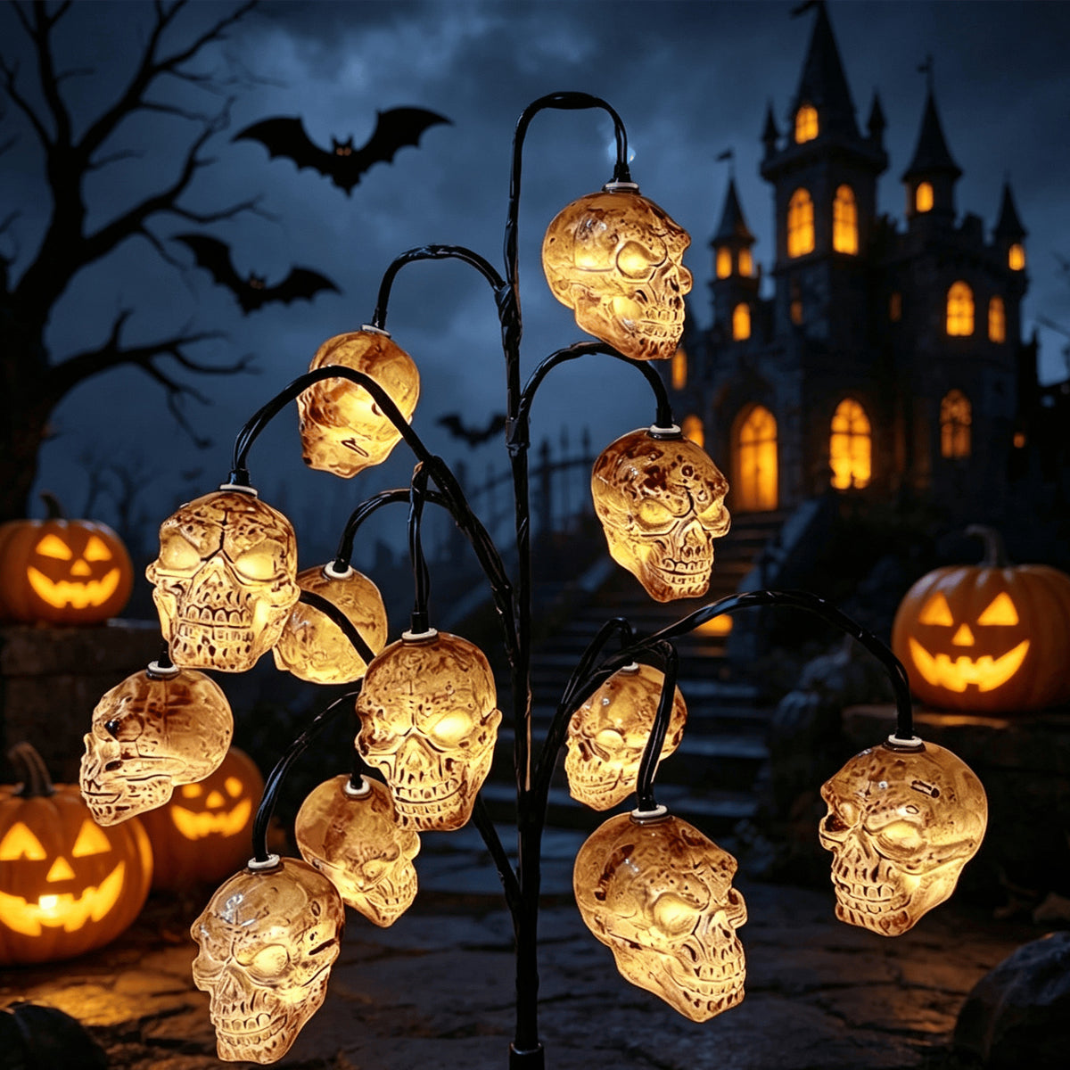 🔥🎃 Pumpkin Solar Stake Lights – Halloween Outdoor Yard Decor