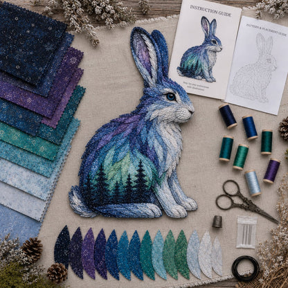 ✨Last Day 49% OFF - Northern Lights Wildlife DIY Patchwork Kit