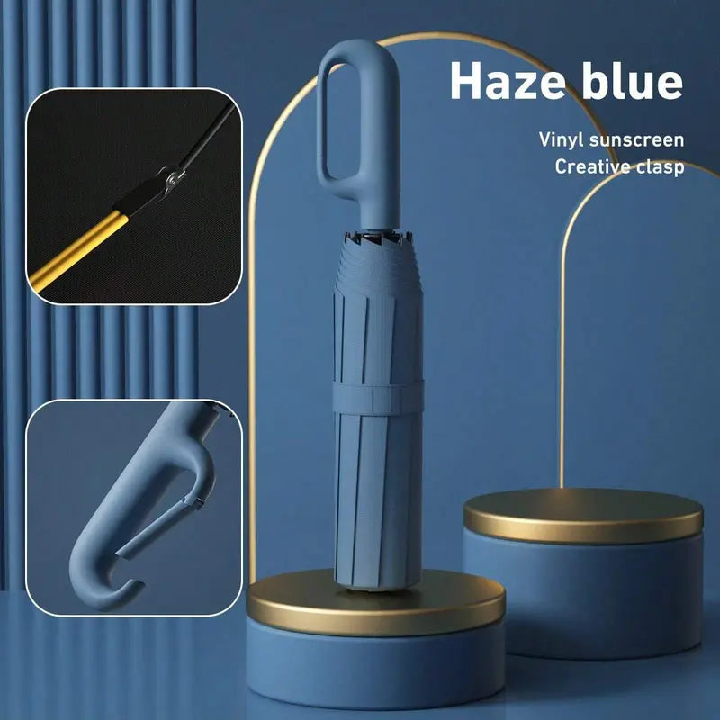 portable-automatic-folding-umbrella-windproof-waterproof-with-loop-buckle-3586