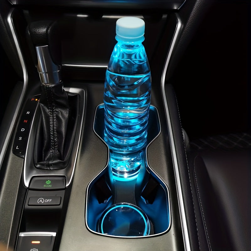 2 PCS LED Cup Holder Light - USB Rechargeable Waterproof Ambient Lighting