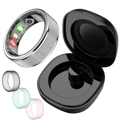 ✨💍 Smart Ring 5ATM Waterproof  – Women & Couples Wearable Fitness Smart Ring with App Tracking | Stylish Tech Gift for Him & Her