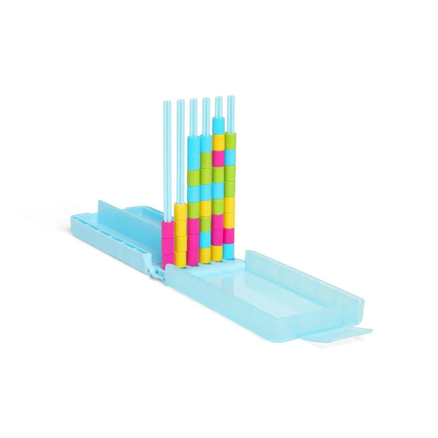 🎖️Mini Color Stack Challenge 🎯 – Portable Brain Teaser Travel Game with 40 Color Rings ✈️