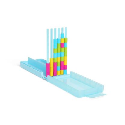🎖️Mini Color Stack Challenge 🎯 – Portable Brain Teaser Travel Game with 40 Color Rings ✈️