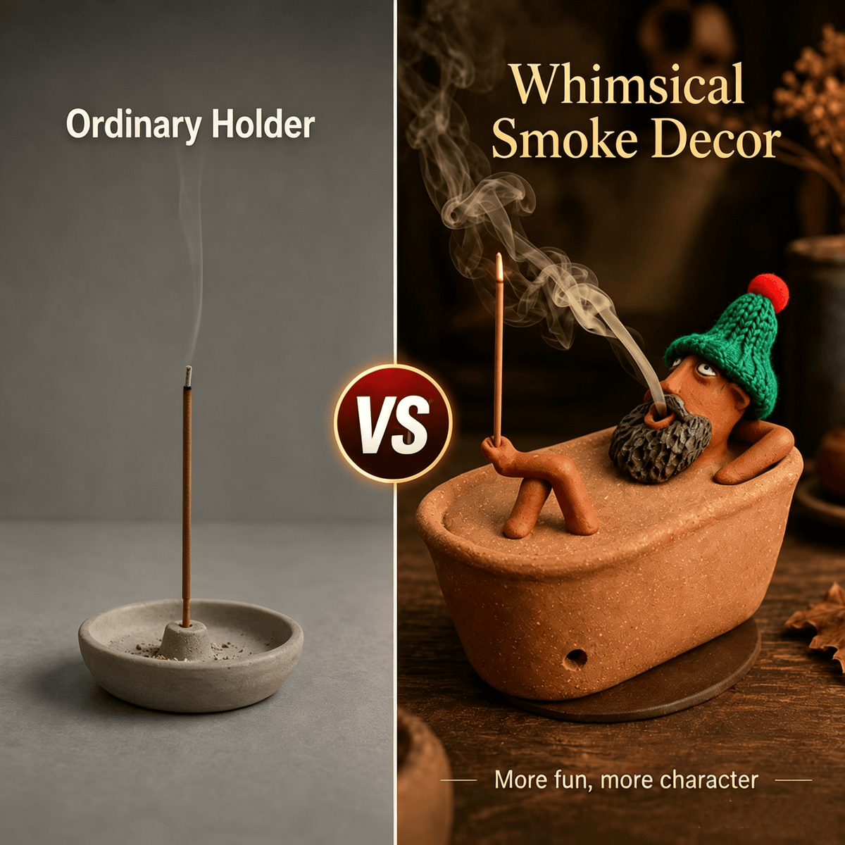 ✨ Lazy Bath Man Incense Burner 🛁🧘