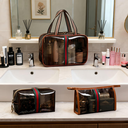 ✨💕Hot sale 49% OFF💖 3PCS New Retro Vintage Vanity Bag, Large Capacity Makeup Organizer for Women