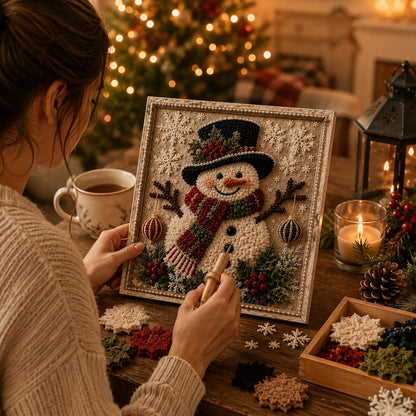 ✨Hot 30% OFF🌹🎄 3D Christmas Fabric Poke Art Kit