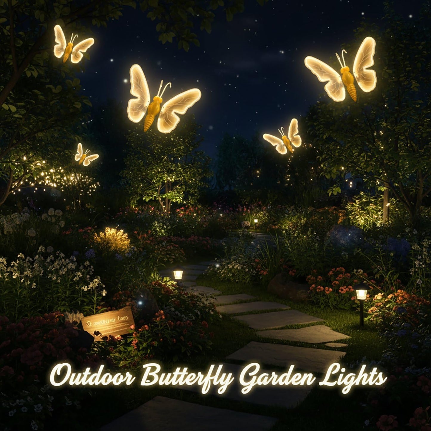 🔥Waterproof Glowing Fluttering Butterfly Light