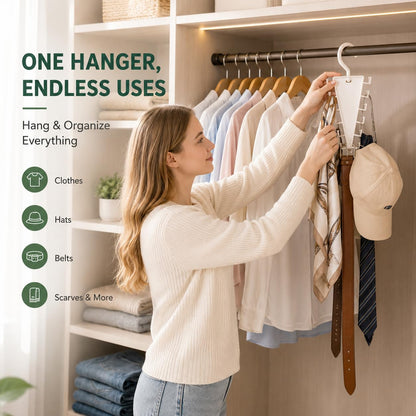 🔥12 Hooks Space Saving Closet Hanger Organizer
