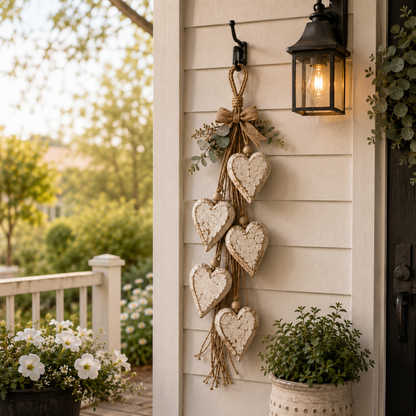 🔥🤎 Hanging Heart Wall Decor