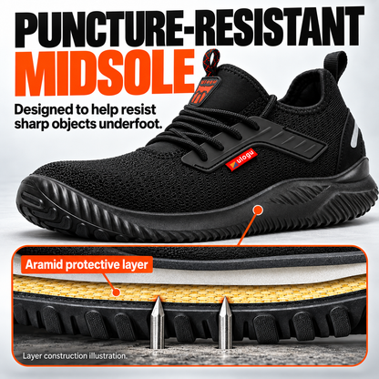 🔥Lightweight Waterproof Steel Toe Safety Sneakers