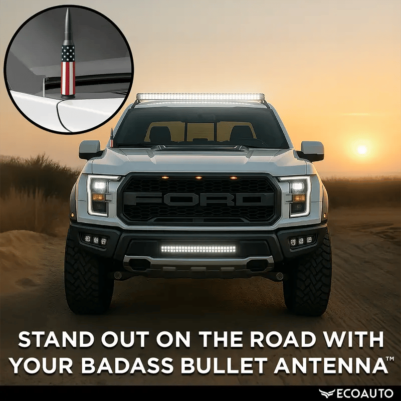 🎖️Hot Sales 49% OFF🔥50 Cal Badass Bullet Antenna for Ford Dodge GMC Chevy & Jeep 200
