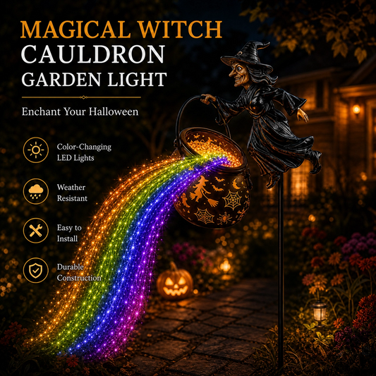🔥Last Day 49% OFF🎃Halloween Witch Cauldron Garden Light
