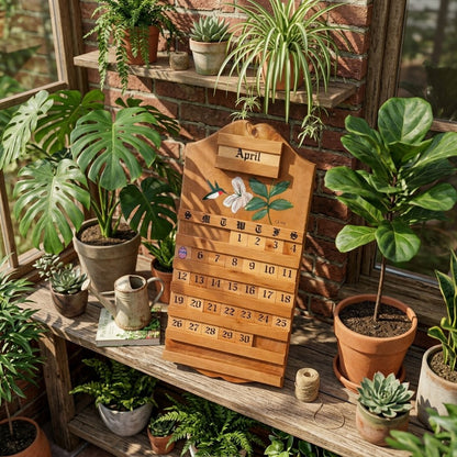 🔥Last Day 49% OFF - 📆Handmade Vintage Wooden Perpetual Calendar