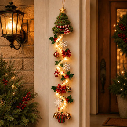 🔥🎄Glowing Christmas Door Hanger | 6 Festive Lighted Designs with Warm Glow