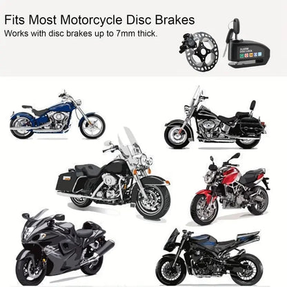 ✨High Decibel Smart Disc Brake Lock Dual Protection for Motorcycles Bikes and E Bikes
