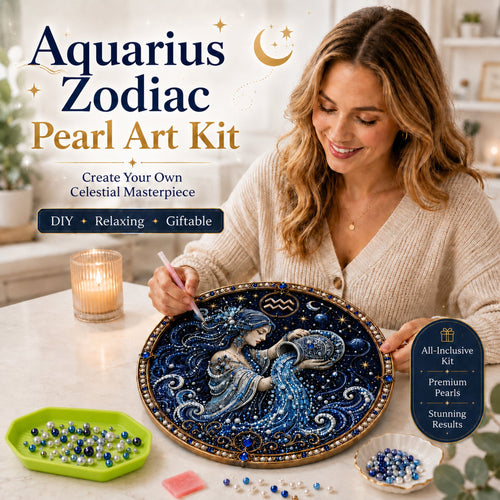 ✨Last Day 49% OFF - DIY 12 Zodiac Signs Pearl Art Kit ♈🌙