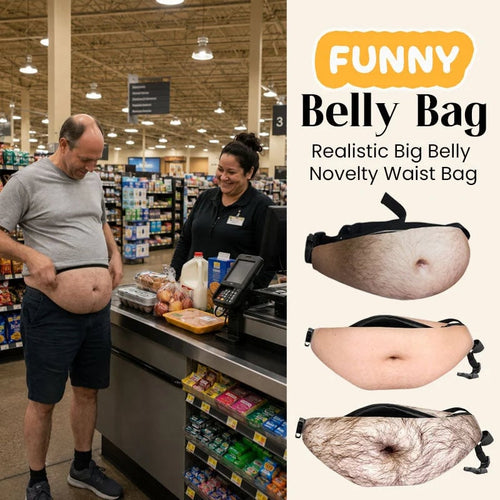 🔥Funny Belly Bag – Realistic Big Belly Novelty Waist Bag