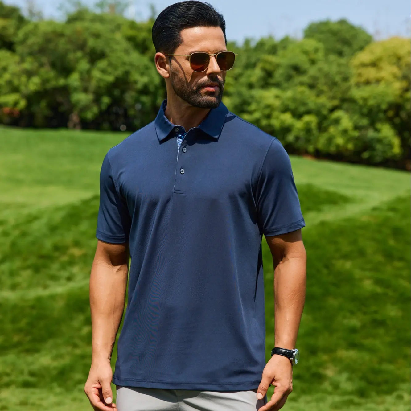✨3-Pack Men’s Polo Shirts - Soft Cotton, Short Sleeve Comfort