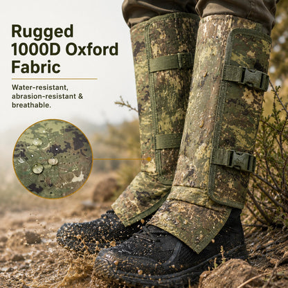 ✨🐍Unisex Adjustable Snake-Resistant Leg Gaiters, outdoor hunting leg protection against puncture wounds